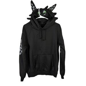 How To Train Your Dragon Toothless Night Fury Cosplay 3D Hoodie Black Large L